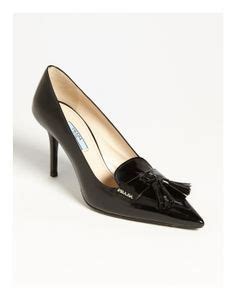 prada pointed toe tassel pump for women|prada boots and pumps.